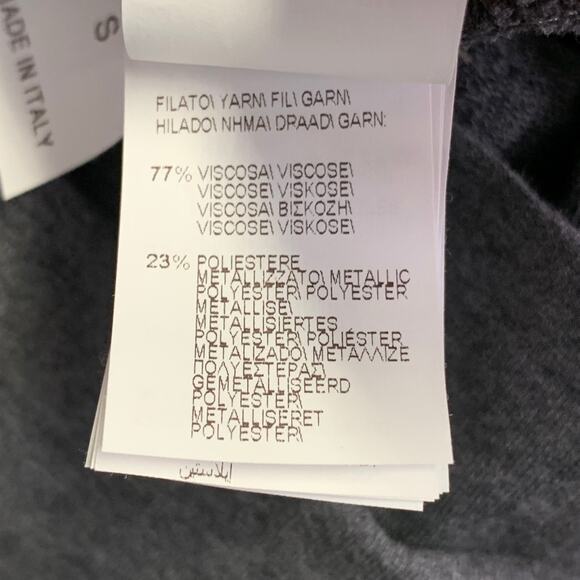 Size S Grey Cotton Blend Jersey Floral Monili Beaded Midi T-shirt Dress - Picture 7 of 7